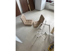 Стул на металлокаркасе Чилли синяя ткань / белый фото покупателя 284