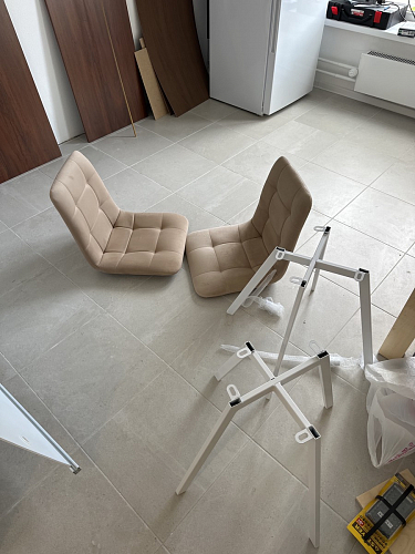 Стул на металлокаркасе Чилли зеленый / белый каркас фото покупателя 284