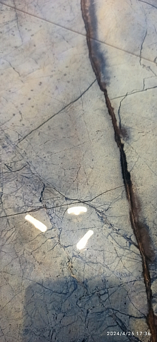 Стеклянный стол Кловис кианит / белый фото покупателя 3