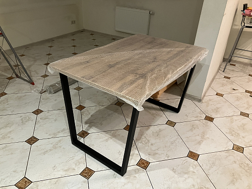 Деревянный стол Лота Лофт 120x75 дуб крафт табачный / черный матовый фото покупателя 927