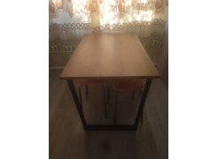 Стол Лота Лофт 140 25 мм черный матовый / бетон фото покупателя 485