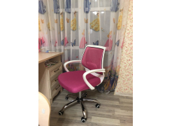 Компьютерное кресло Ergoplus белое / голубое фото покупателя 25