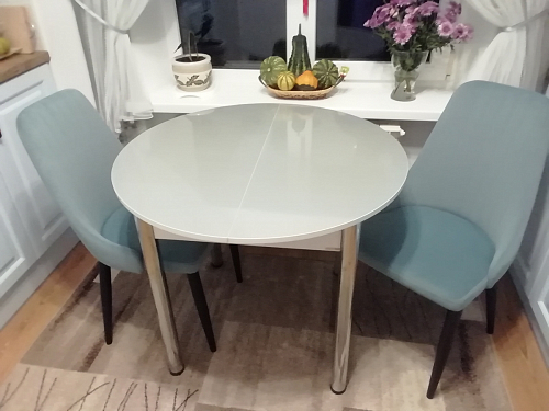 Стул на металлокаркасе Kora beige / black фото покупателя 5