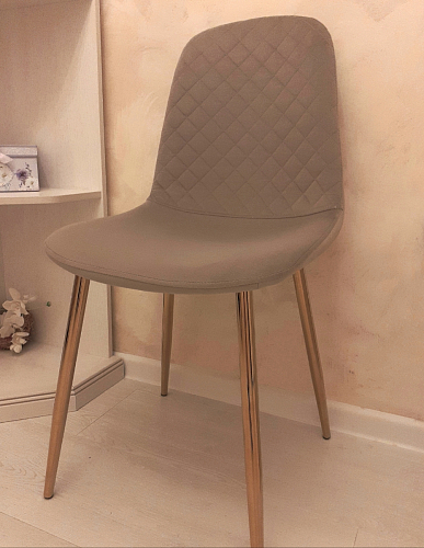 Стул на металлокаркасе Dabl 01 champagne / gold фото покупателя 44