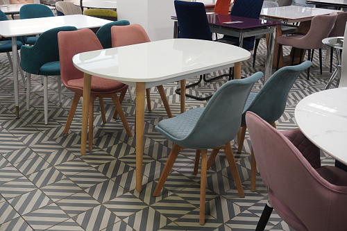 Деревянный стул Bonuss light purple / wood из шоурума 3