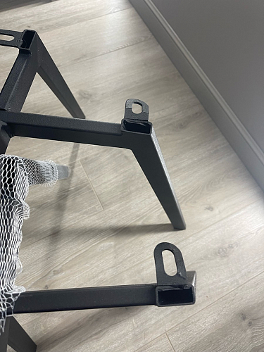 Стул на металлокаркасе Чилли К светло-серый велюр / черный каркас фото покупателя 910