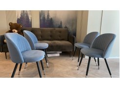 Стул на металлокаркасе Gabi 1 gray / black фото покупателя 70