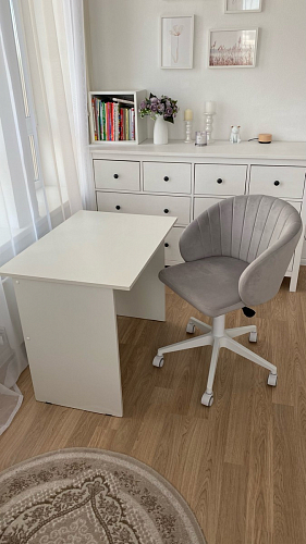 Компьютерное кресло Пард экокожа белый фото покупателя 155