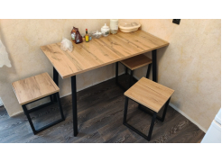 Стол Тринити Лофт 120 32 мм бетон / черный матовый фото покупателя 256