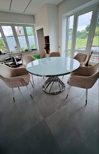 Стол Twist steel / white фото покупателя 13