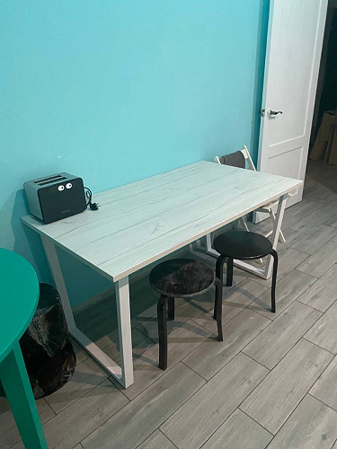 Деревянный стол Лота Лофт 120x75 дуб крафт табачный / черный матовый фото покупателя 145