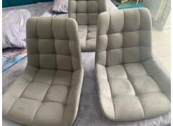 Стул на металлокаркасе Челси белый / латте фото покупателя 241