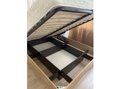 Двуспальная кровать Магантия 160х200 с ПМ парящая дуб баррик фото покупателя 2