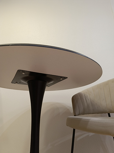 Стол Тулип 90х73 дуб вотан / белый фото покупателя 33