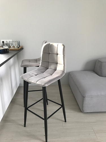 Барный стул Chio dark beige / black фото покупателя 13