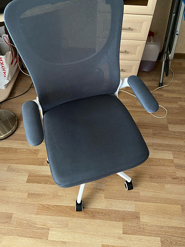 Компьютерное кресло Konfi light gray / blue / white фото покупателя 218