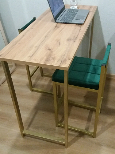 Барная стойка Дилан Лофт 120х50х90 бетон фото покупателя 51