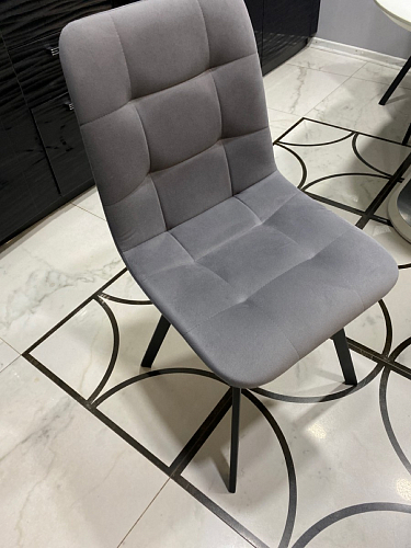 Стул на металлокаркасе Чилли К черный / зеленый фото покупателя 40