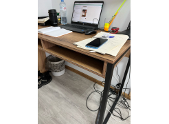 Письменный стол Леон Лофт дуб делано темный / черный матовый фото покупателя 198