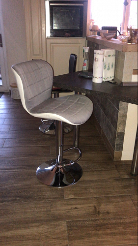 Барный стул Brend серый / белый фото покупателя 8