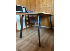 Стол Тринити Лофт 120 32 мм бетон / черный матовый фото покупателя 625