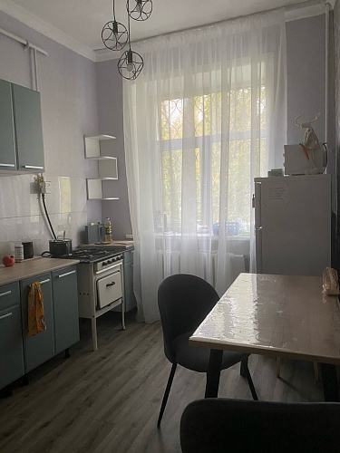 Стол Тринити Лофт 120 32 мм бетон / черный матовый фото покупателя 424