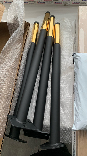 Стул на металлокаркасе Gabi latte / gold / black фото покупателя 338