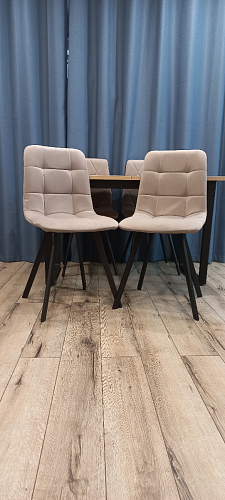 Стул на металлокаркасе Чилли зеленый / черный фото покупателя 1120