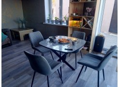 Стул на металлокаркасе Седа К крутящийся светло-серый  / белый фото покупателя 345