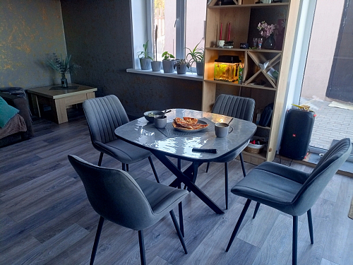 Комплект стульев Вейв 4 шт светло-серый / черный фото покупателя 345