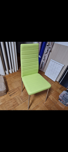 Стул на металлокаркасе DC2-001 black / white line / white фото покупателя 16