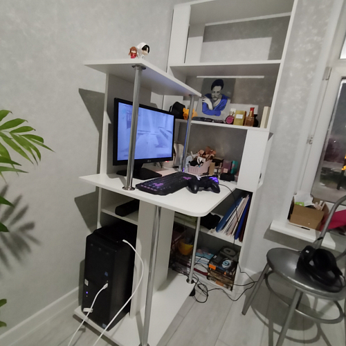 Компьютерный стол КСТ-12 белый  - Уцененный экземпляр фото покупателя 30