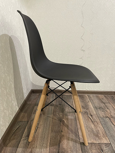 Пластиковый стул Eames PC-015 серо-голубой / дерево фото покупателя 127