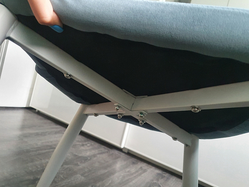 Стул на металлокаркасе Kora dark gray / black фото покупателя 118