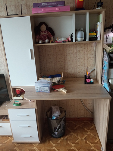 Письменный стол КСТ-16 левый венге / беленый дуб фото покупателя 51