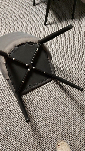 Стул на металлокаркасе Kora gray / black фото покупателя 227