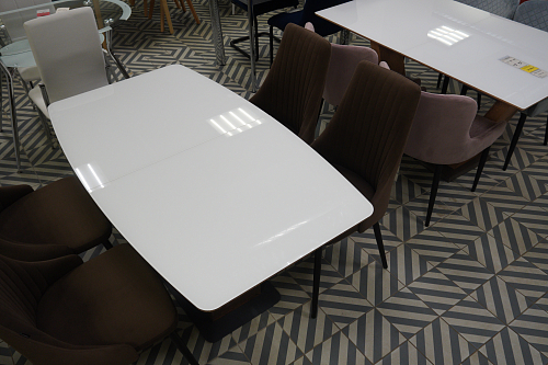 Стол на тумбе Фернан белый / венге из шоурума 6