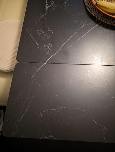 Керамический стол Вилли 140(200)х80 серый мрамор larka grey / черный фото покупателя 45