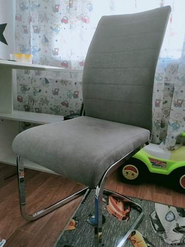 Стул Basit light grey fabric фото покупателя 87