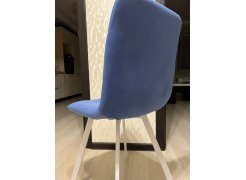 Стул на металлокаркасе Чилли синяя ткань / белый фото покупателя 32