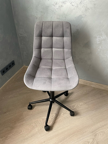 Компьютерное кресло Честер голубой (velutto 47 ) / черный фото покупателя 56