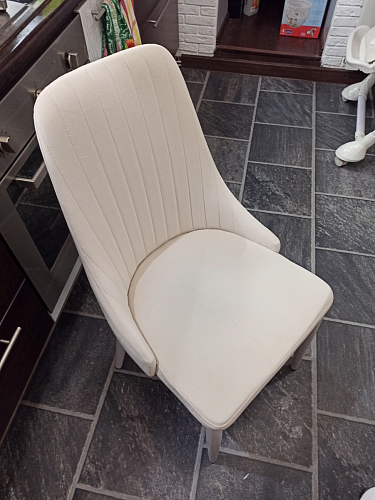 Стул на металлокаркасе Kora beige / black фото покупателя 113