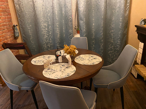 Стул на металлокаркасе Kora dark gray / black фото покупателя 316