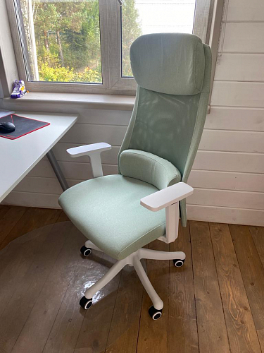 Компьютерное кресло Salta light green / white фото покупателя 1
