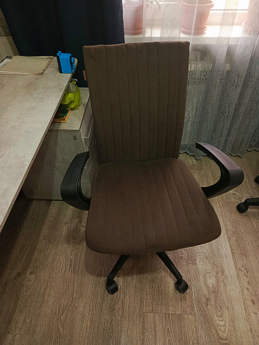 Компьютерное кресло Spark/Спарк флок бежевый 7 фото покупателя 1