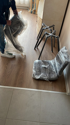 Стул на металлокаркасе Чилли черный / зеленый фото покупателя 946