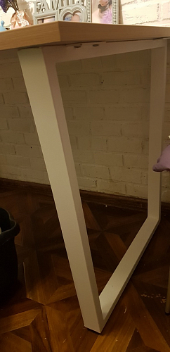 Стол Лота Лофт 140 25 мм черный матовый / бетон фото покупателя 116