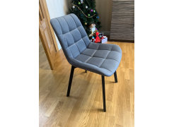 Стул на металлокаркасе Челси серый 02 / черный фото покупателя 23