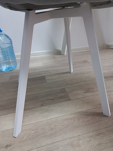 Стул на металлокаркасе Чилли синяя ткань / белый фото покупателя 1430