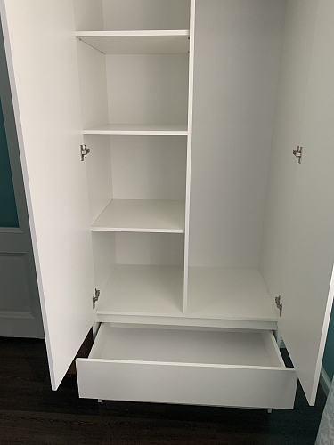 Шкаф Мадера ШМ 1200 лдсп белый фото покупателя 2